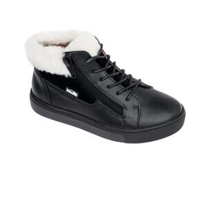 NEW VENETTINI kids harper lace up boot in black